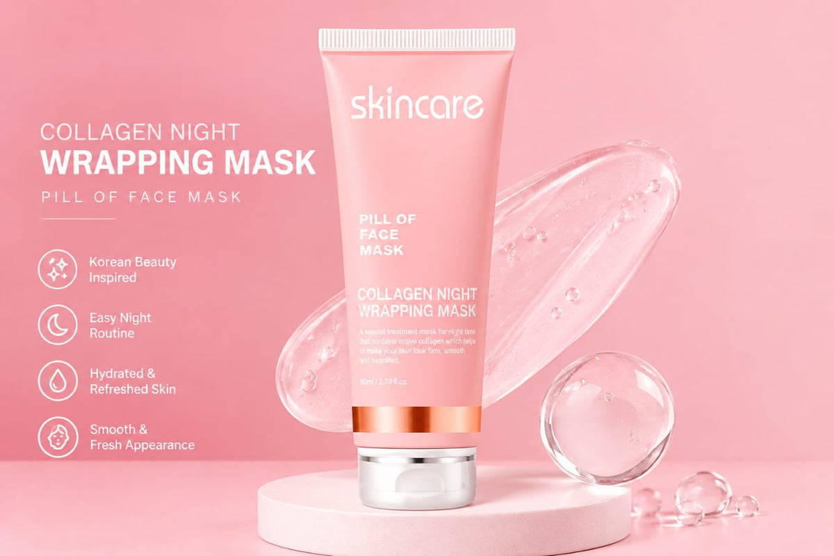 Korean Collagen Night Wrapping Peel Off Mask (Pack of 2)